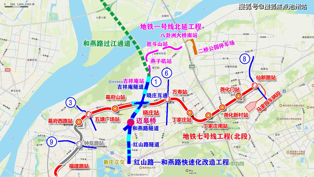 2022年12月28日,南京地铁1号线北延,7号线北段正式通车!