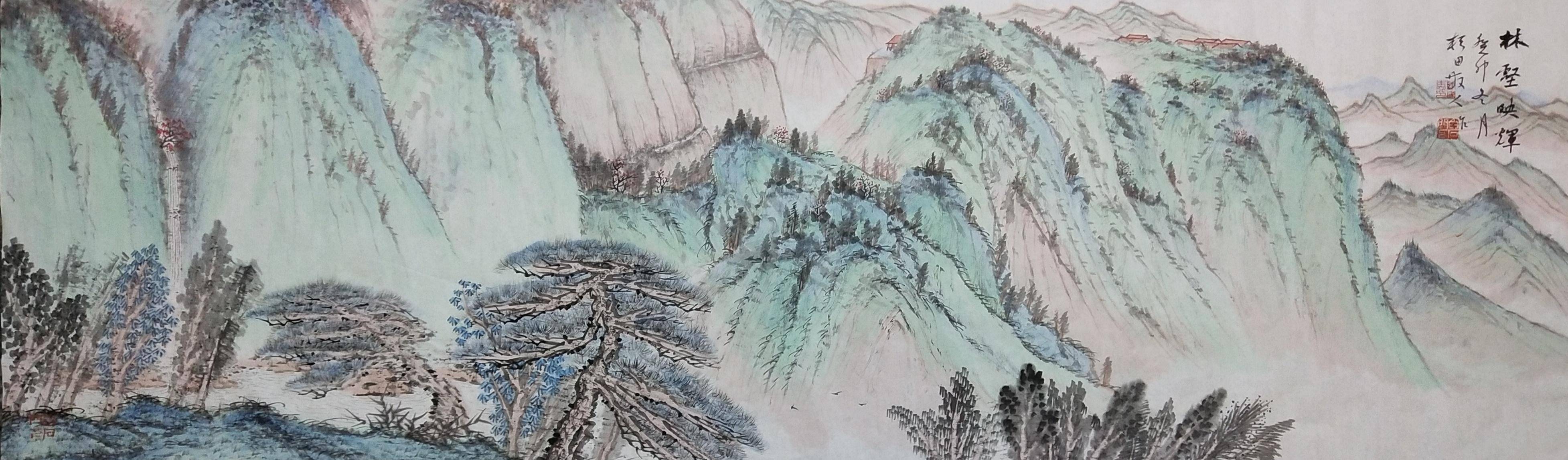 古风山 水墨画图片