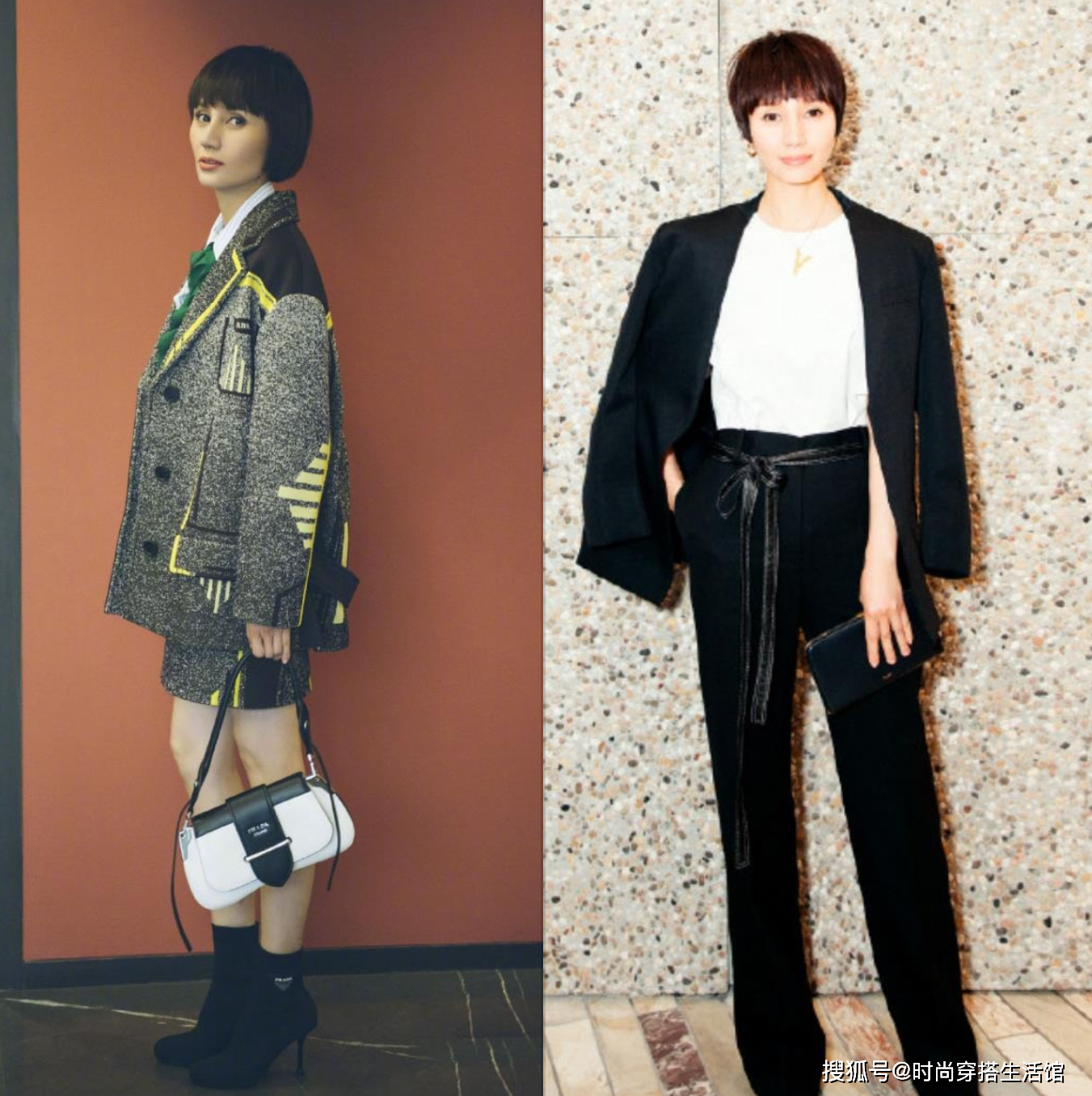 看了袁泉的西装造型,突然发现:西装别"成套穿",这样搭