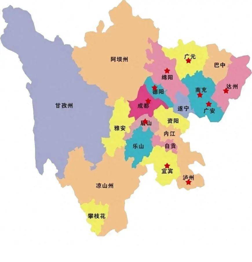 四川地图线稿图片