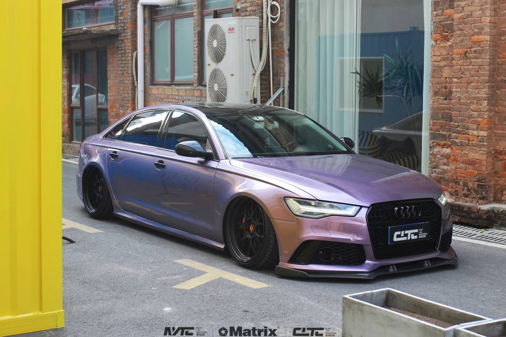奥迪矩阵改色膜紫晶石,定制系列元素_#audi_#matrix