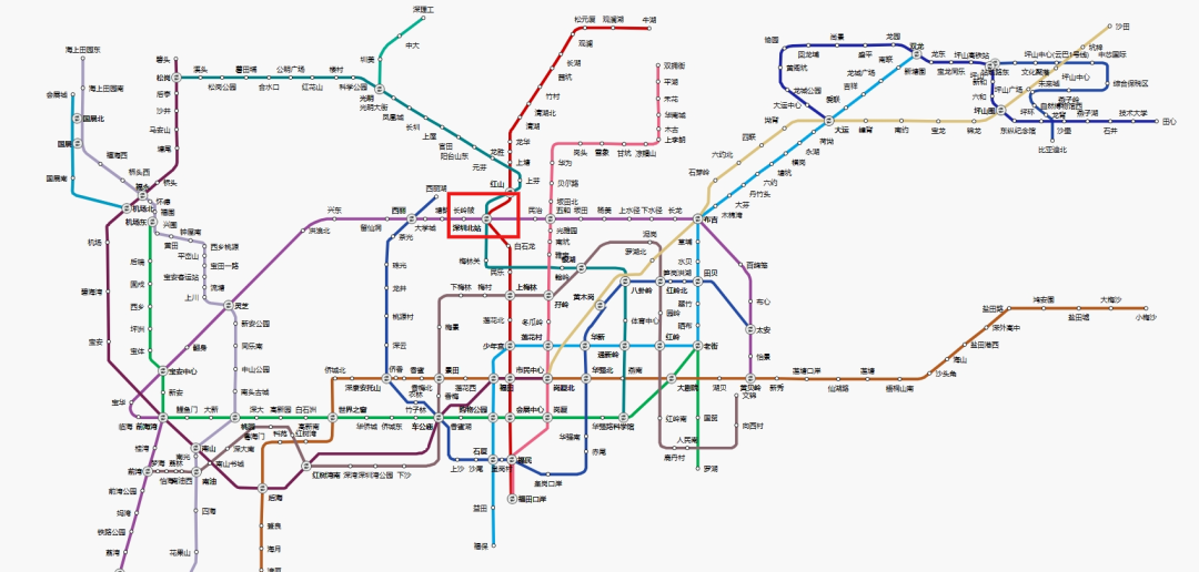 距离【深圳北站】约600m,该处三地铁线交汇,5号线(环中线),4号线(龙华