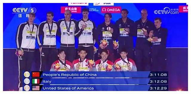 潘展乐创世界纪录，中国男队接力夺冠，一场双喜临门！