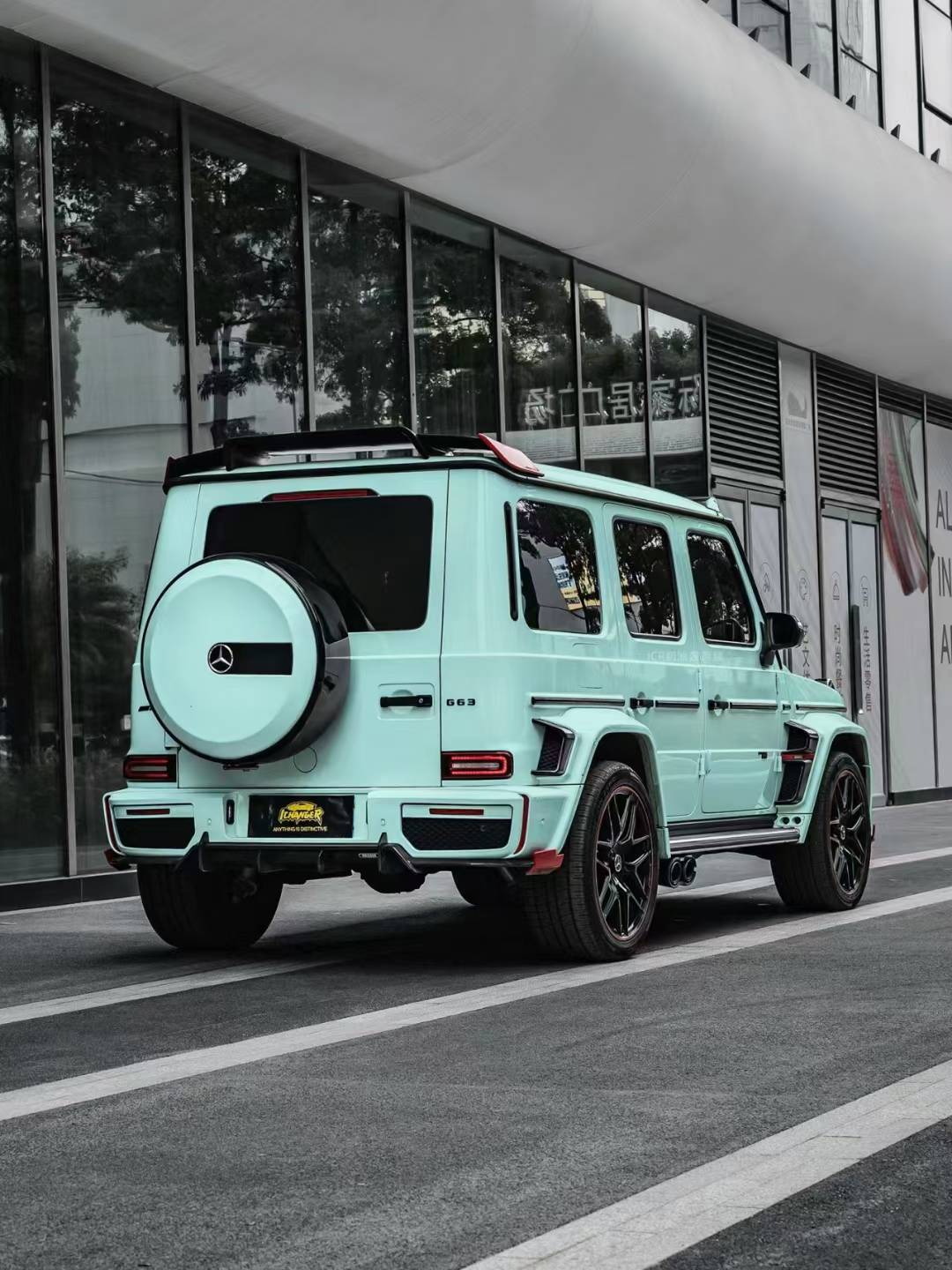 奔驰amg-icr改色膜奶油薄荷绿 ,喜欢小清新绿色调_搜狐汽车_搜狐网
