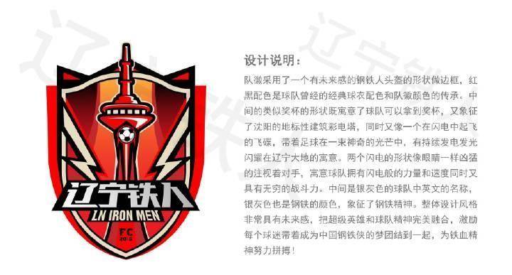 辽宁铁人发布新队徽:红色盾牌形状,搭配蓝绿红黄四种颜色_作品_铁人