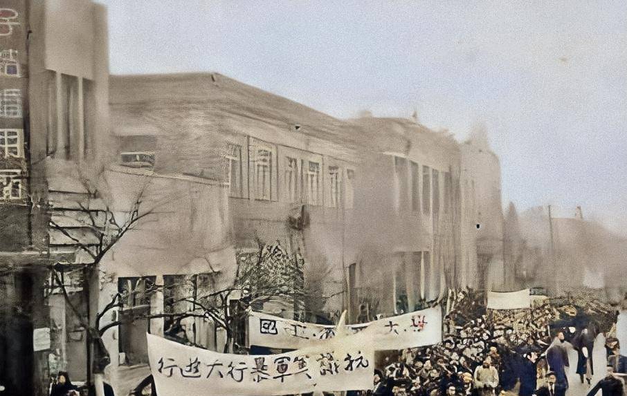 民国老照片:图四美军犯罪,图八受害人被判刑_汉口_景明_大楼