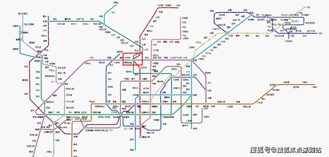 距离【深圳北站】约600m,该处三地铁线交汇,5号线(环中线),4号线(龙华
