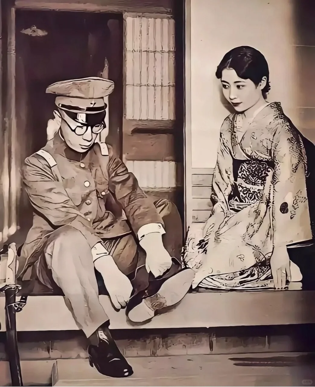 溥杰和日本妻子嵯峨浩_溥仪_中国_清朝