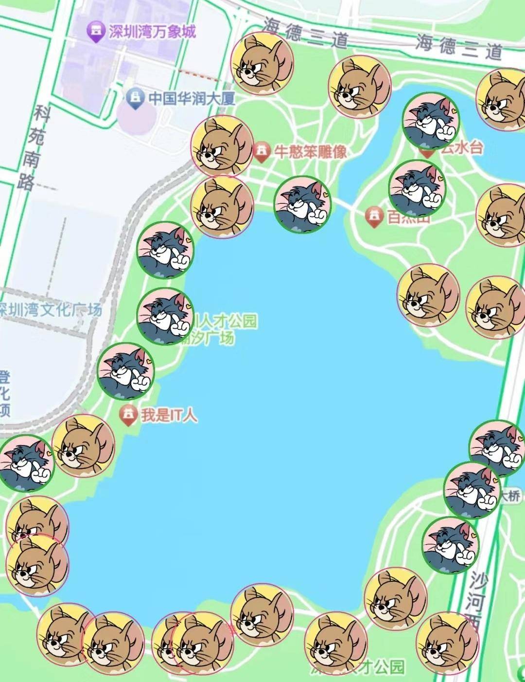 "30人以上的实时位置共享,微信会出现掉头像情况,而高德地图就不会