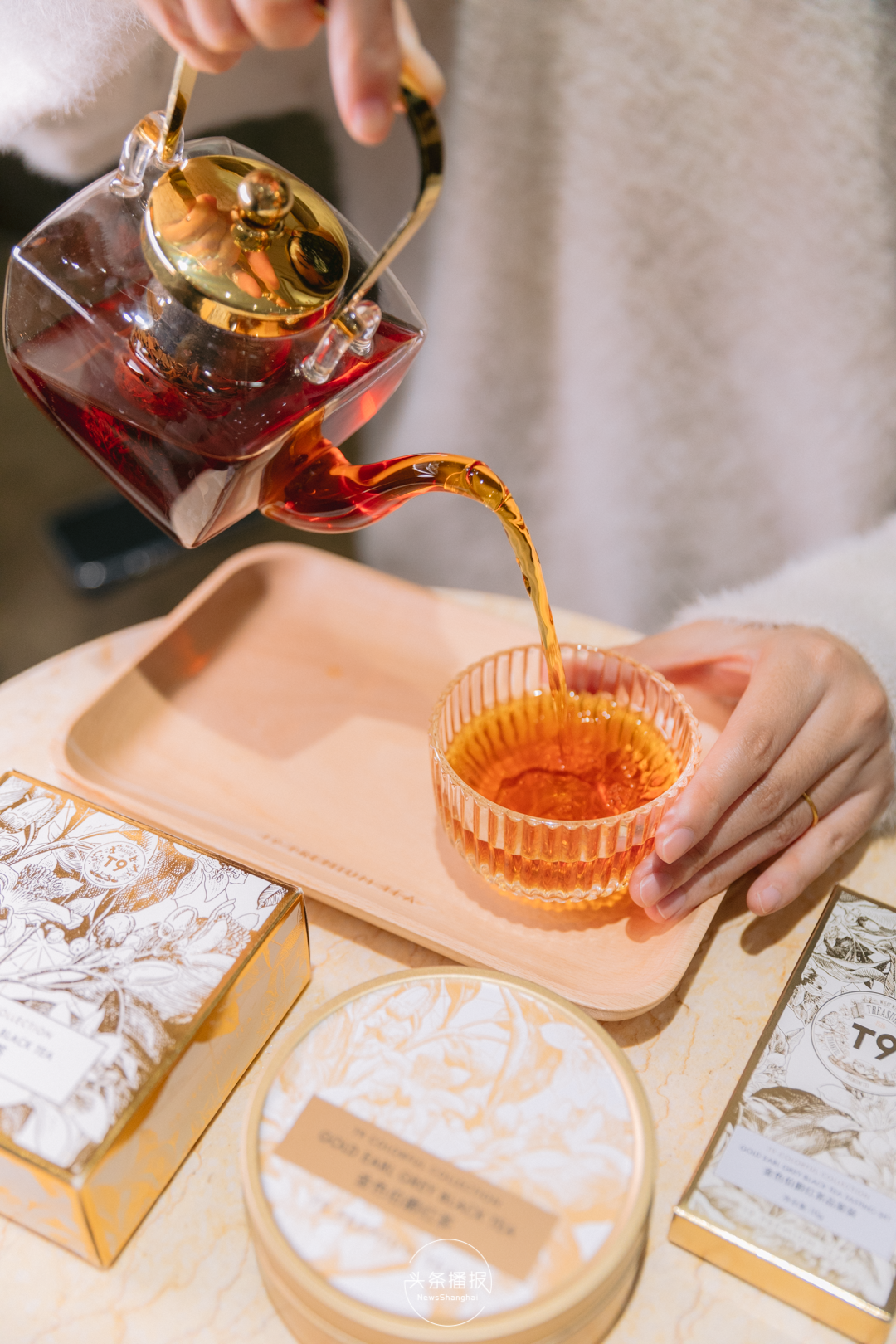 t9tea伯爵茶拿铁,纯净茶香直达放松之境!_风味_金色_香气