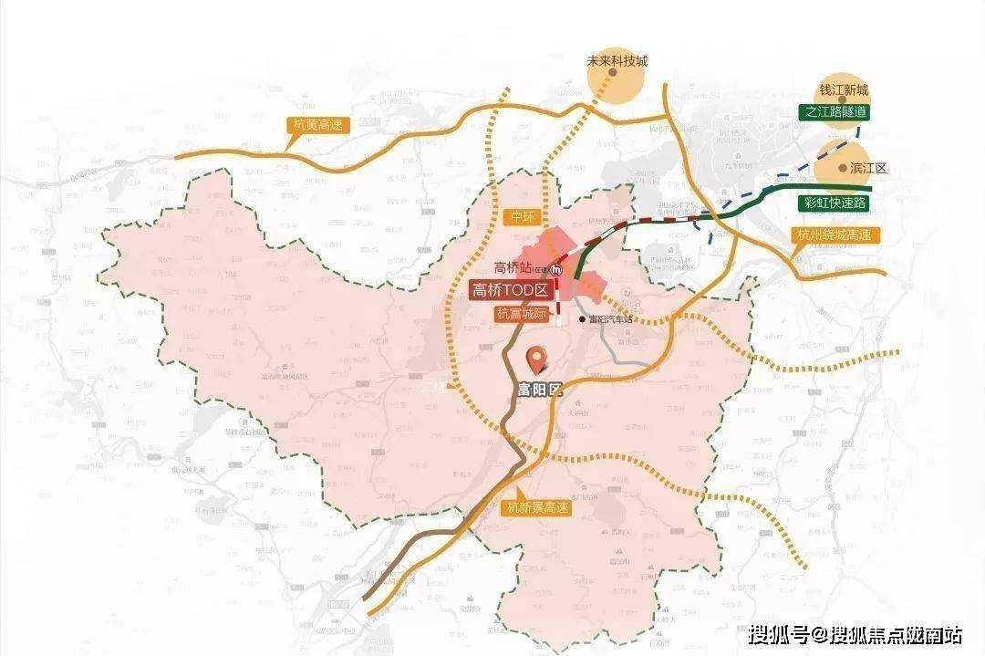 根据规划,高桥站是富阳首个以tod模式开发的站点.