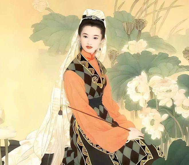 李冶画像原诗《湖上卧病喜陆鸿渐至》李冶(唐)昔去繁霜月,今来苦雾时.