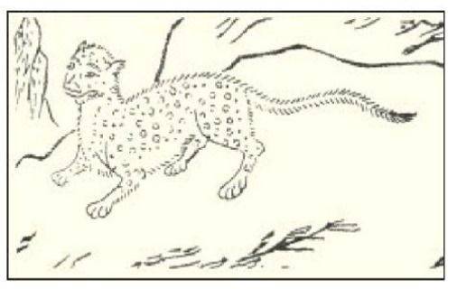 有兽焉,其状如豹而文首,名曰狕.