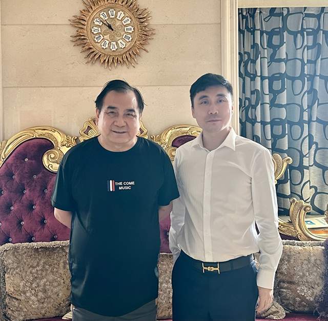 冀长吉先生和李晓华先生进行友好交流_中华慈善总会_会长_荣誉