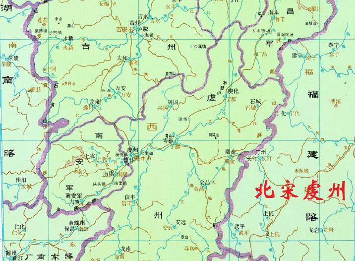 时,吉州治庐陵县,隶属于江南西路,元朝为江西行省吉安路,明清为吉安府
