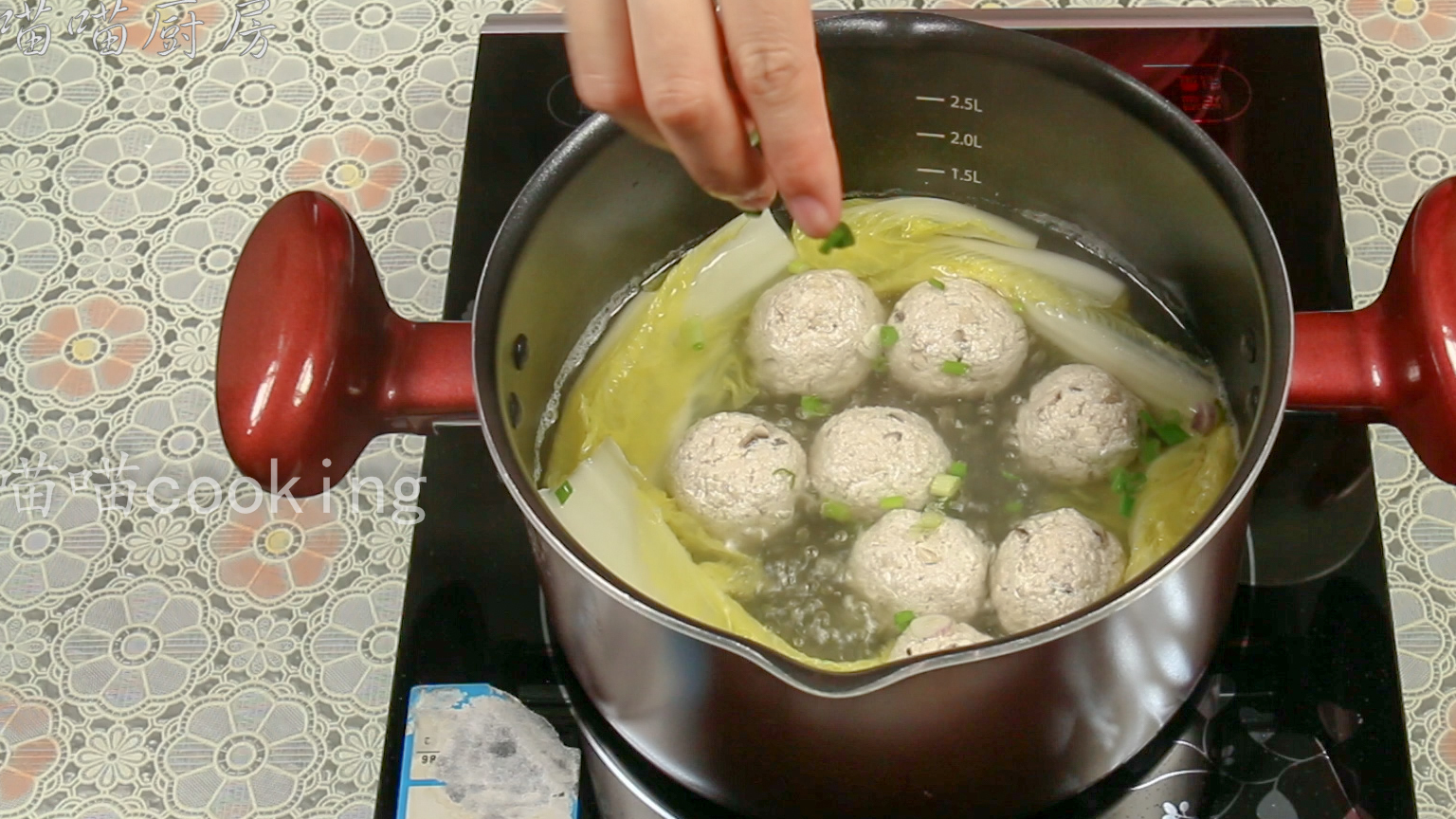 的美味做法,不煎不炸,上桌倍受欢迎,老人和小孩都爱吃_肉丸_丸子_香菇