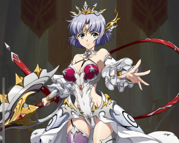 莉娜·阿尔塔莉亚(剑士):作为新手卡池中的免费角色,剑士莉娜是腋个