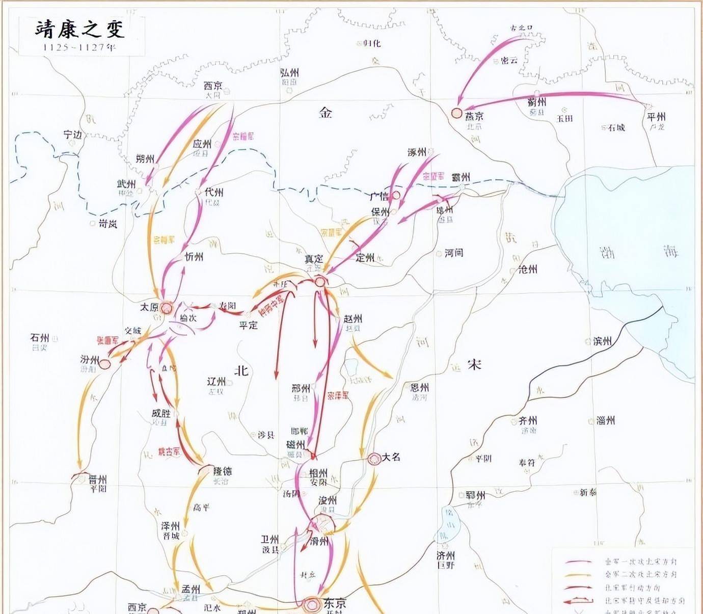 北宋皇室到达金朝首都后更是受尽羞辱,朱皇后因"牵羊礼"而当晚自尽.