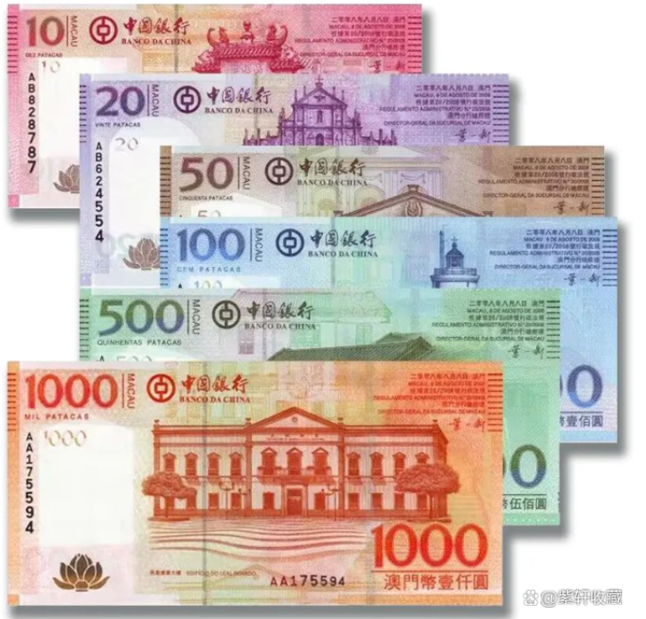 重磅,澳门金融管理局于2月1日宣布推出全新系列澳门元纸币 2024