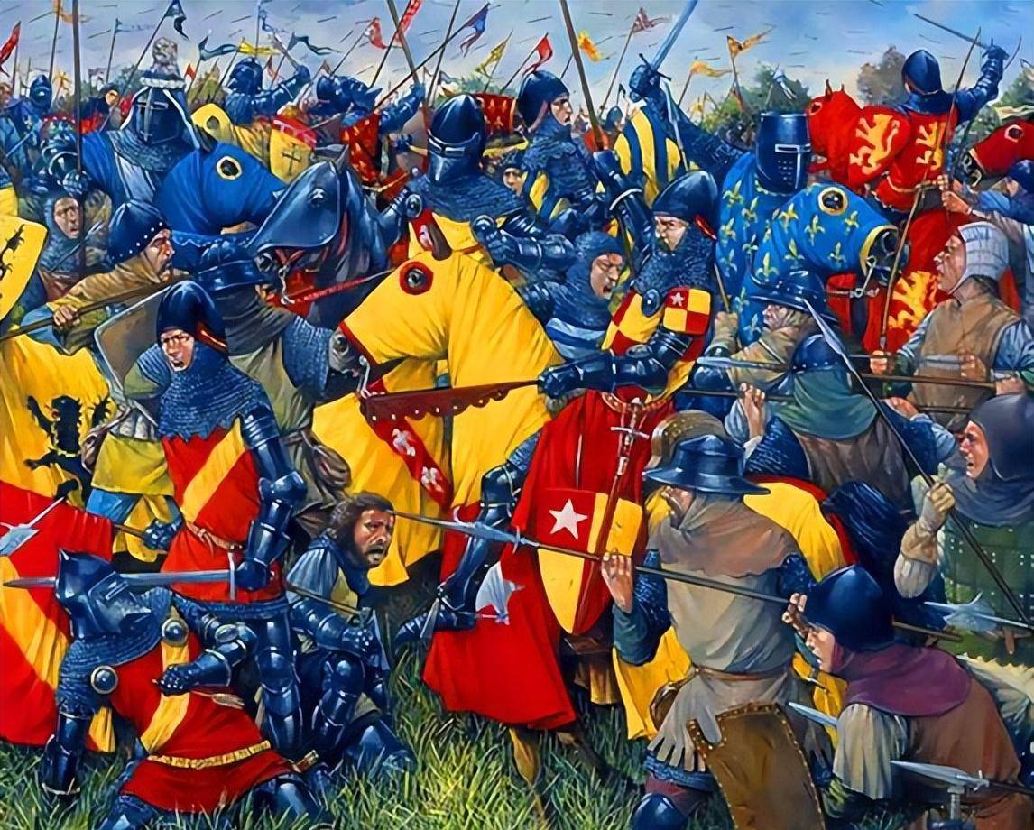 英国三个师,向南展开"战斗",爱德华的目标:进行大规