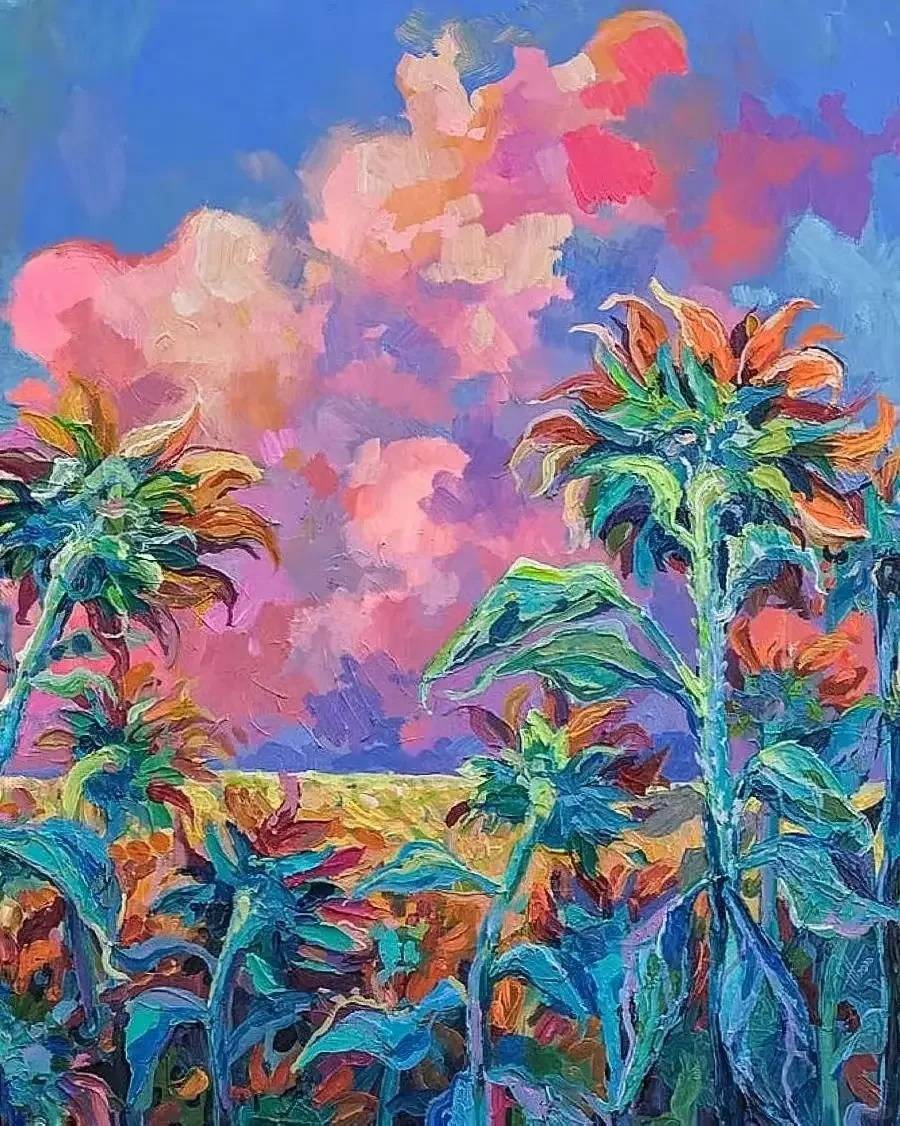 层次鲜明的风景油画,太有活力了_综合_trusova_文化