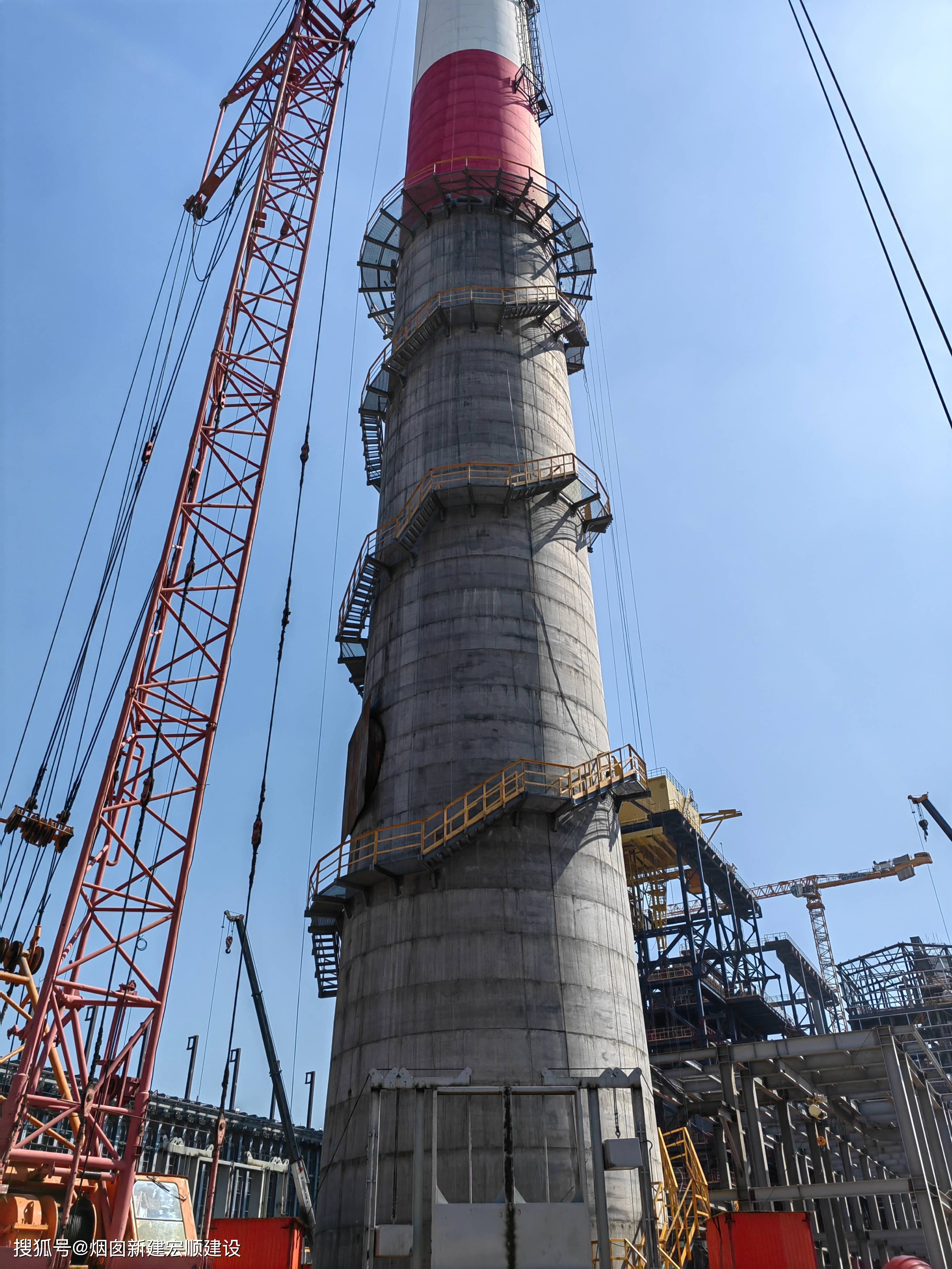 大图文电厂烟囱刷油漆防腐多少钱