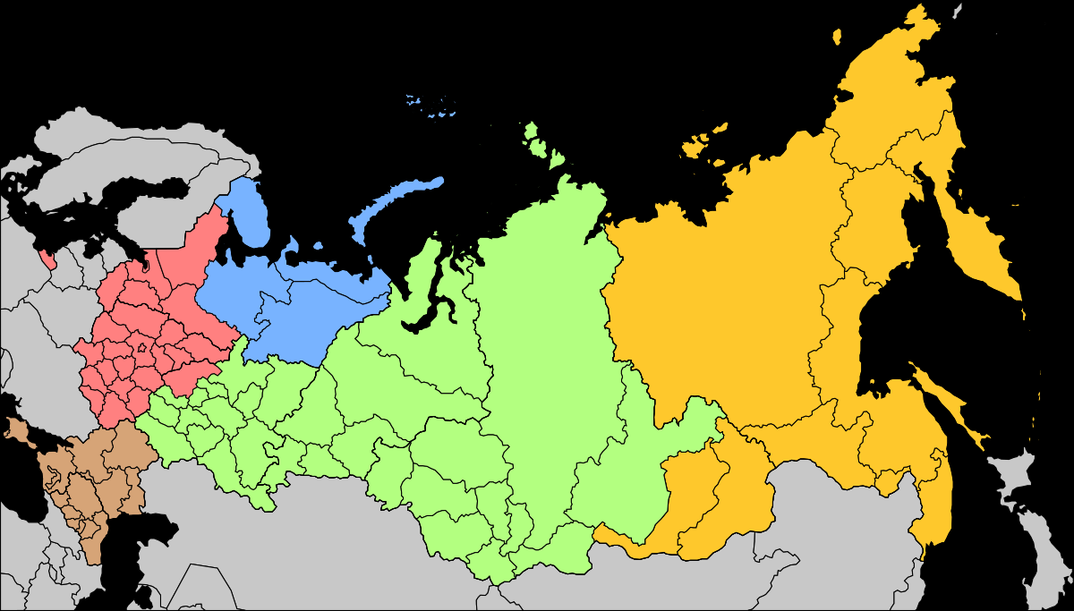 俄罗斯六大军区图片