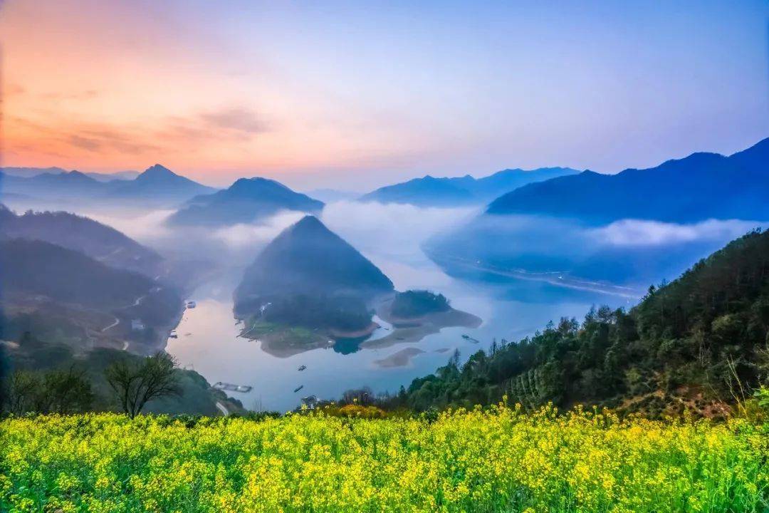 歙县新安江山水画廊,大洲源/婺源江岭梯田等2024年徽