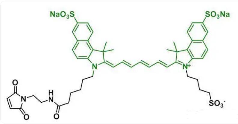 17分子式:c51h54n4na2o12s3英文名:disulfo icg maleimide,disulfo