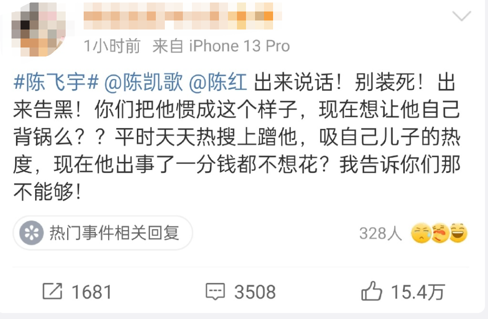 睡人妻只是烟雾弹,知情人曝光陈飞宇是gay,陈凯歌已将其手打断_陈红