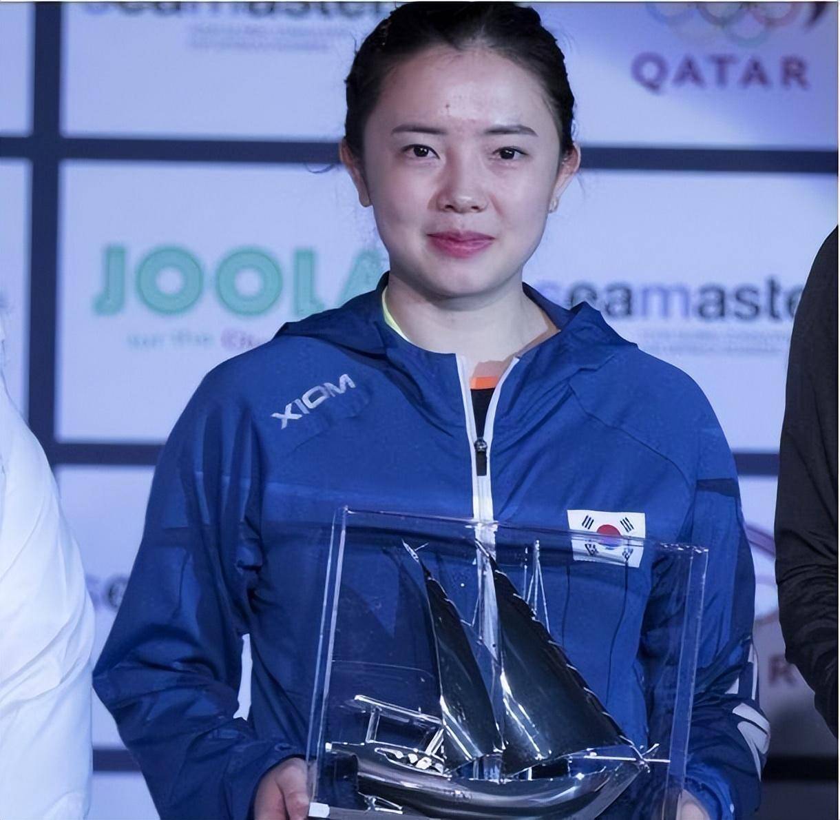 韩国乒乓球员田志希图片