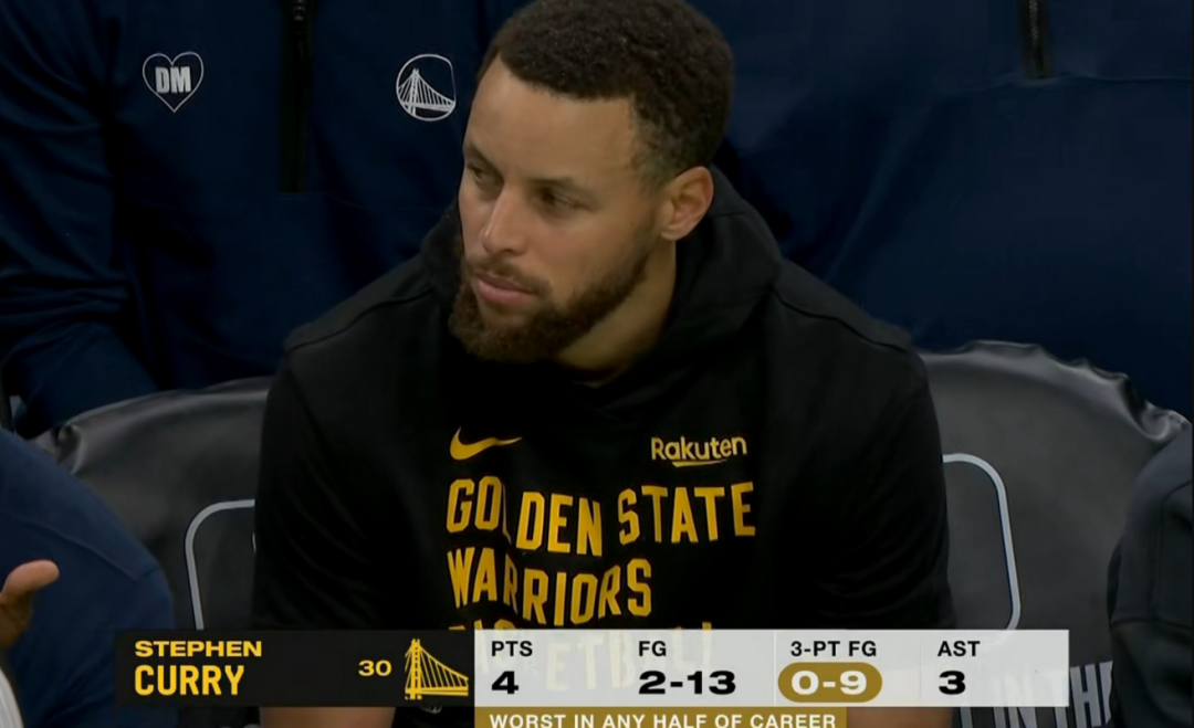 勇士52分惨败!库里怒砍4分,致敬詹姆斯4万分_比赛_布朗_对手