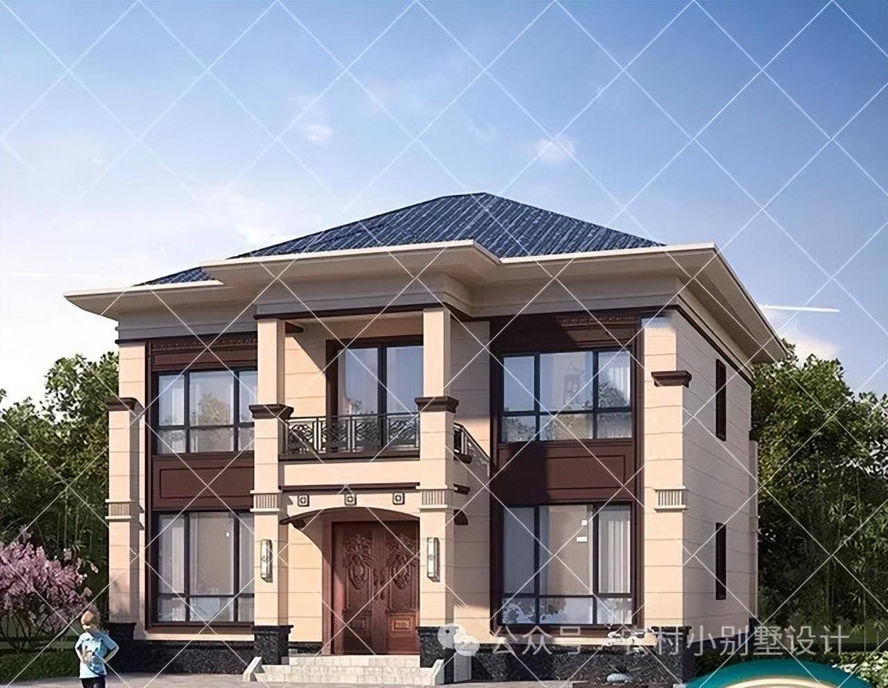 20万左右的农村2层别墅推荐,24新款农村110㎡内的自建房别墅户型_房子