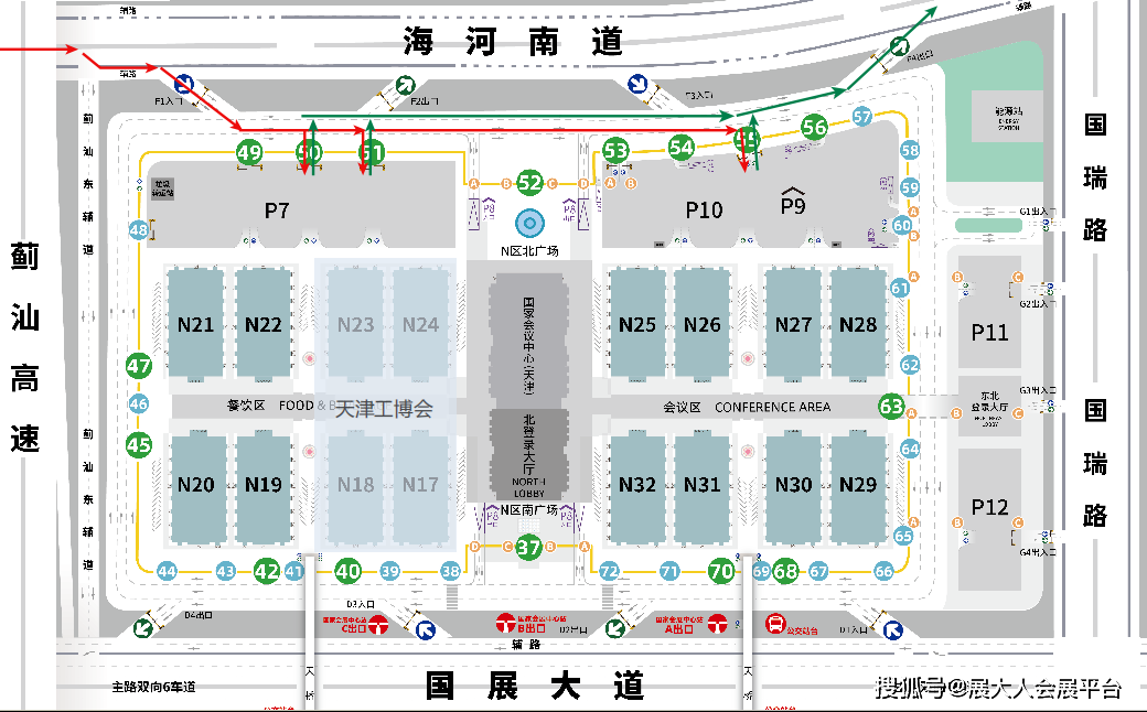 天津国家会展中心地图图片