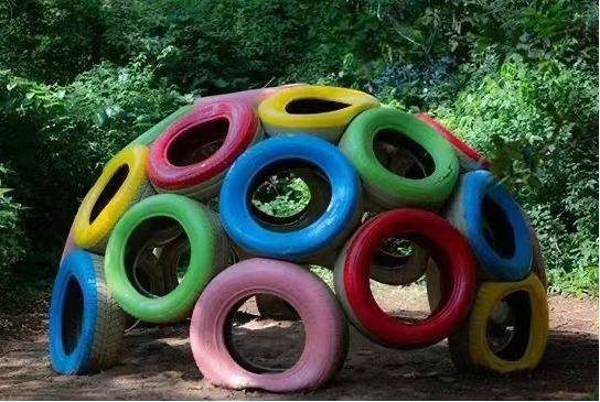 快看,幼儿园中轮胎的一百种妙用!