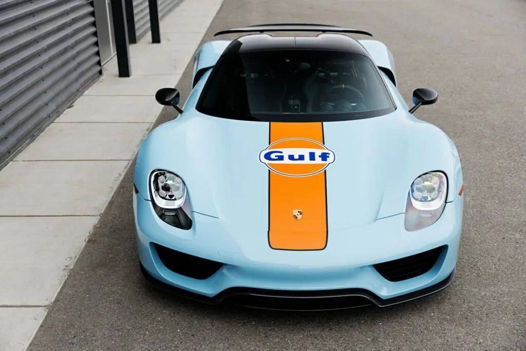 仅有2台的特别定制gulf版保时捷918 spyder_搜狐汽车_搜狐网