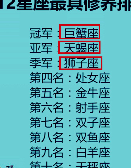 水肿或者虚胖,十二星座难追排行榜第一名:天蝎座第二名:摩羯座第三名