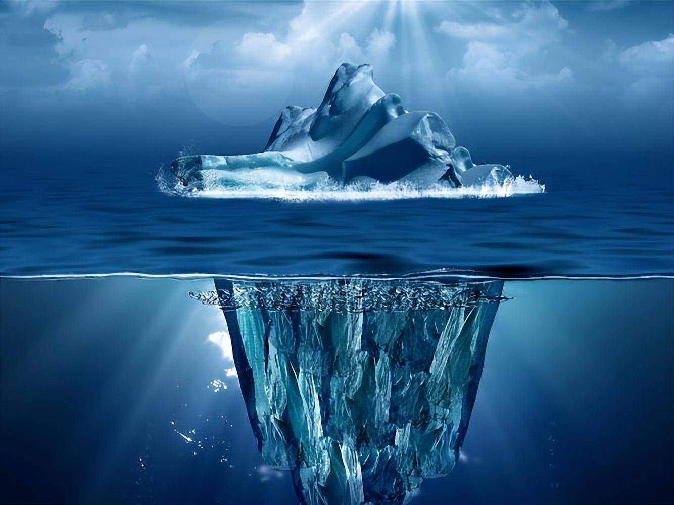 冰川融化创意海报图片