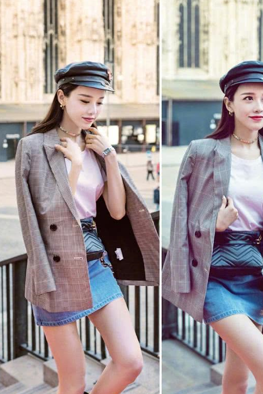 原创看了黄一琳满屏的大长腿才明白难怪穿着西装也要配条短裙