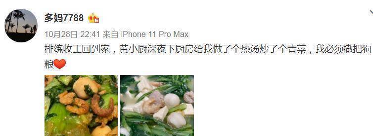 孙莉忙完工作深夜回家,黄磊给她做了油鸡枞酸辣面_小厨_早餐_多多