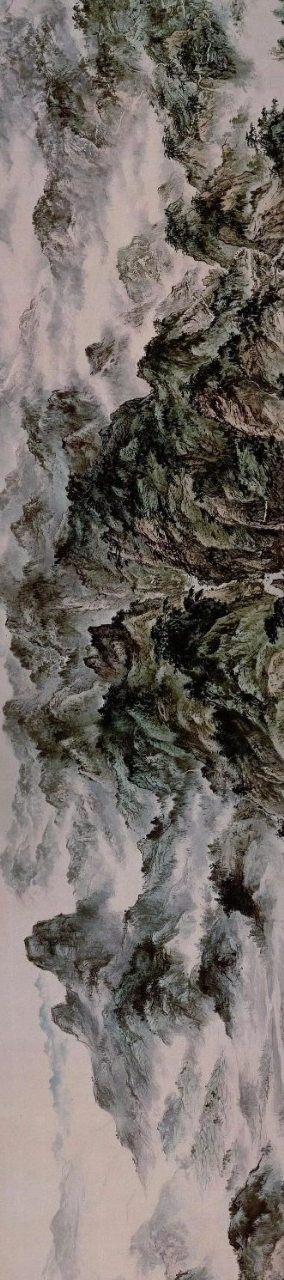 原创215尺长的宝岛长春图曾轰动世界乃十多位大师的联手杰作