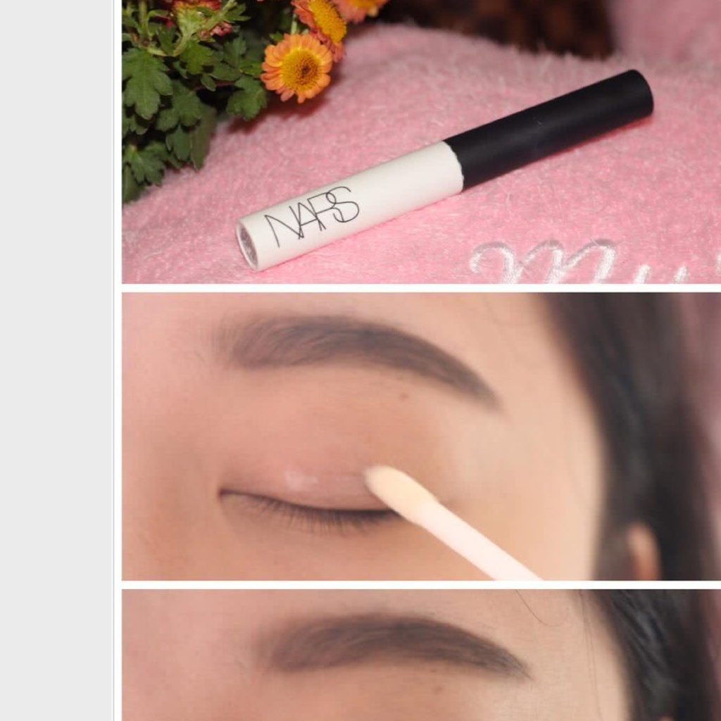 在烘焙定妆的同时,可以画眉毛和眼妆了~有很多干皮,其实眼周也特别