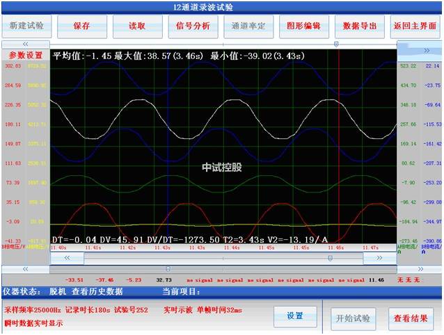 发电机电压信号或电流信号的频谱分析记录仪