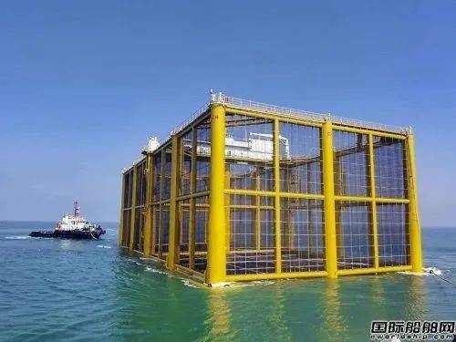实现三文鱼自由国内首座近海海水三文鱼养殖网箱交付使用