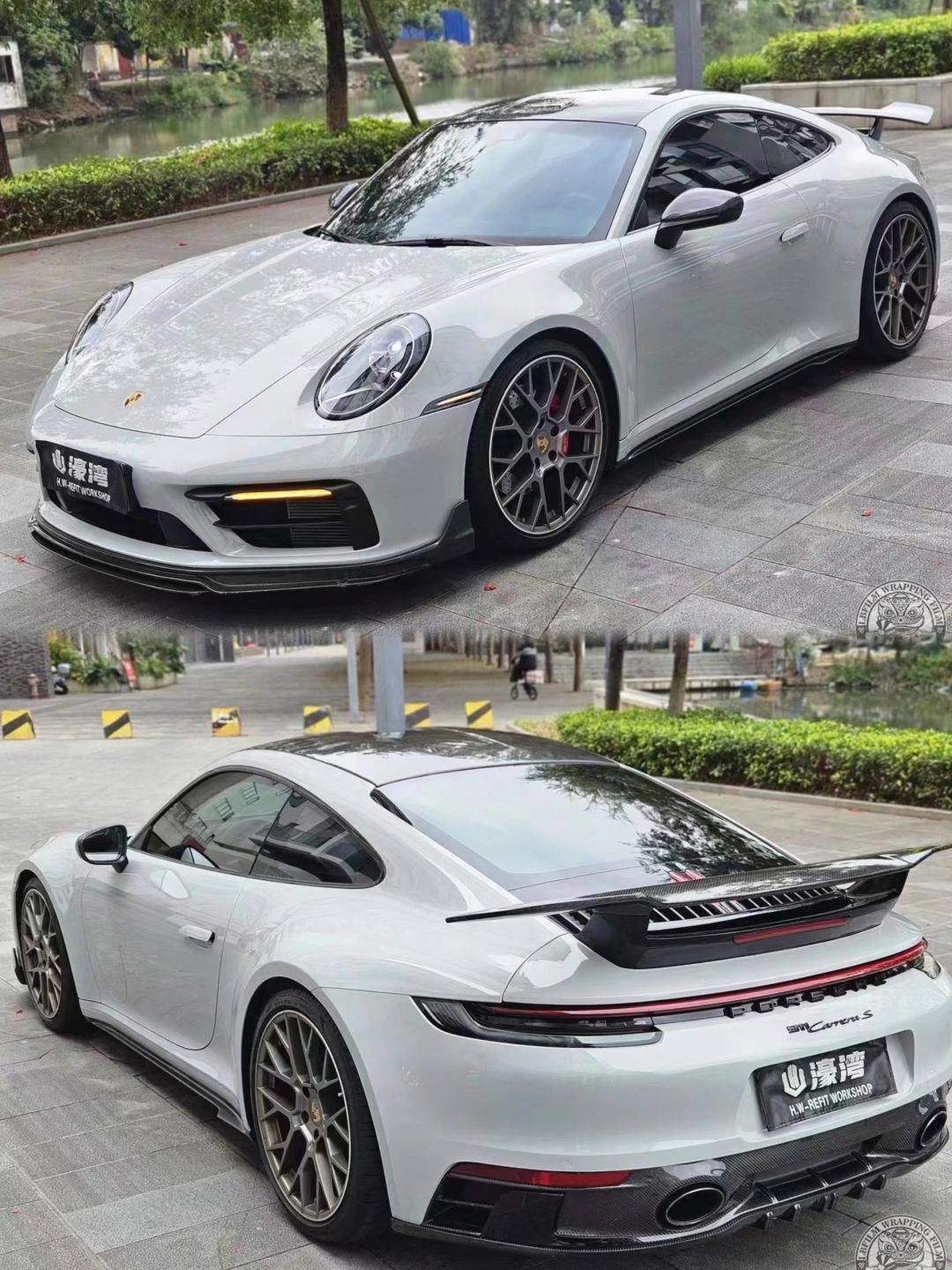 保时捷911-lb改色膜亚灰,简洁而不失大气_搜狐汽车_搜狐网