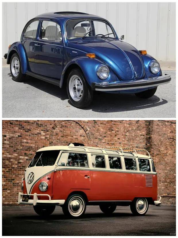 大众老甲壳虫 和 大众t1而在中型车的领域推出的就是passat.