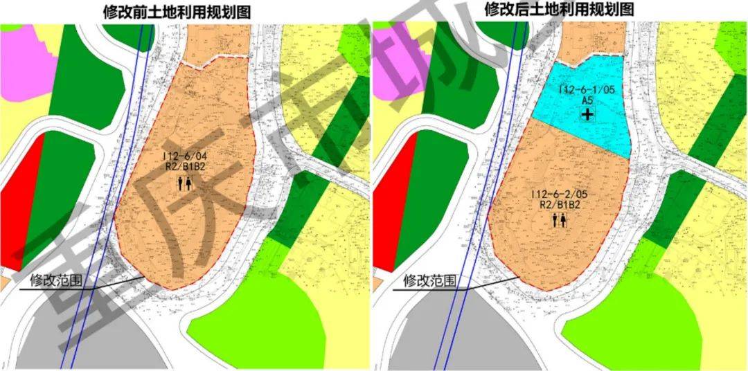 2021年底,南岸区申请调规,将弹子石上新街龙洞天i12-6/04地块分拆成为