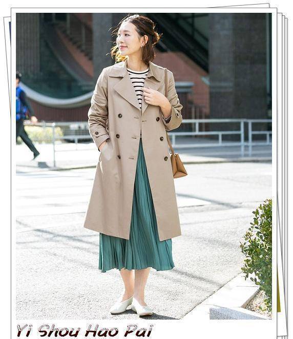 原创轻时尚女性的风衣搭配日系经典样板穿搭示范照着穿就够了