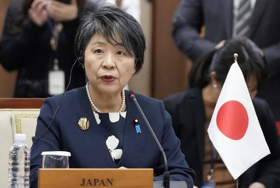 日本外务大臣上川阳子日前,日本外务大臣上川阳子在记者会上公开宣称