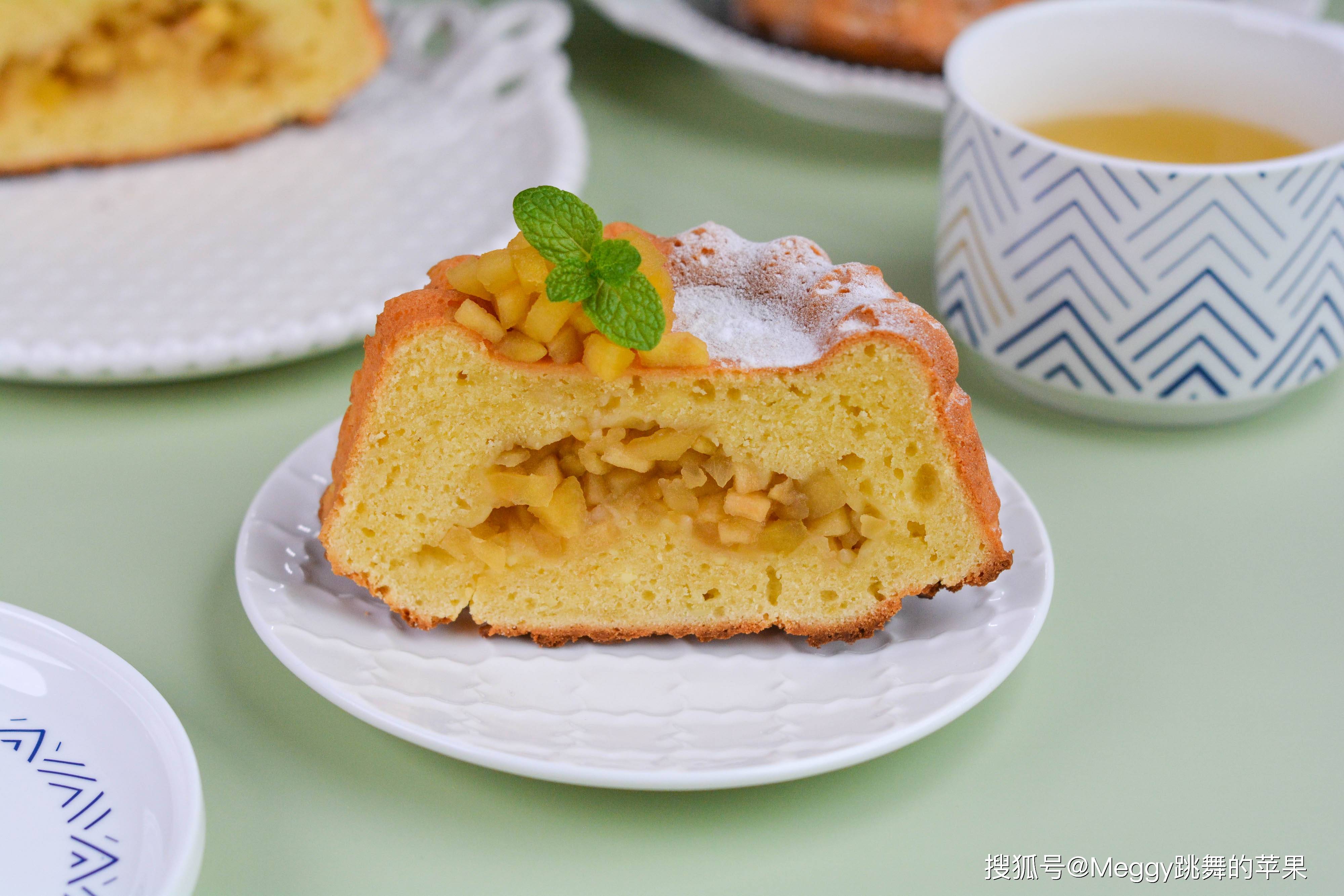 苹果奶酪蛋糕,果香奶香浓郁,特别适合春天吃,私房配方快收藏